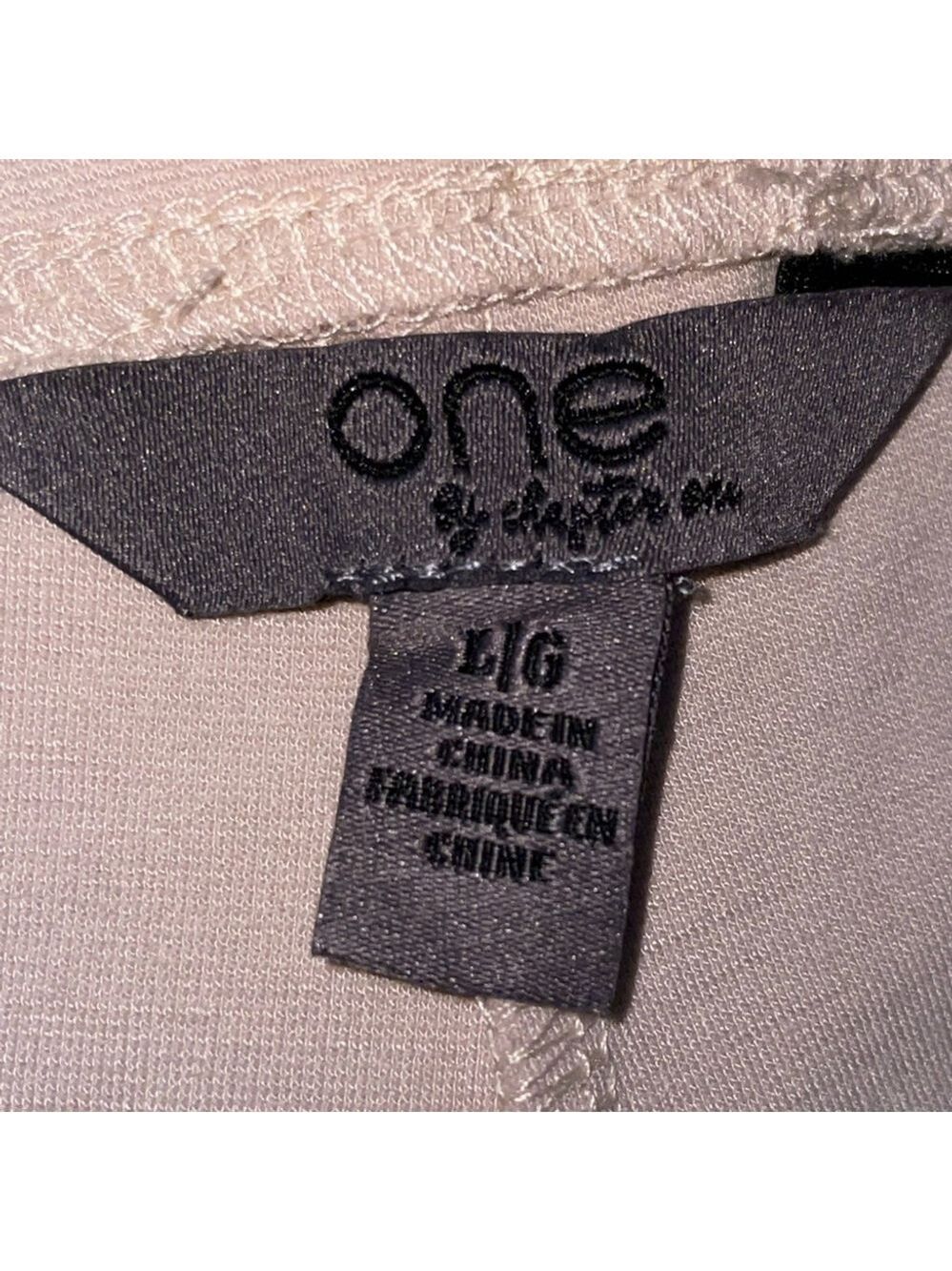 One by Chapter One Beige Slim Flare Pants Large | High-Waist NWT - Picture 6 of 8